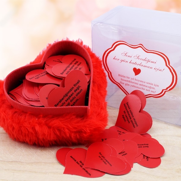 Wholesale Message Heart Plush Gift Box