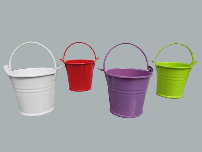 Wholesale Metal White Tiny Bucket