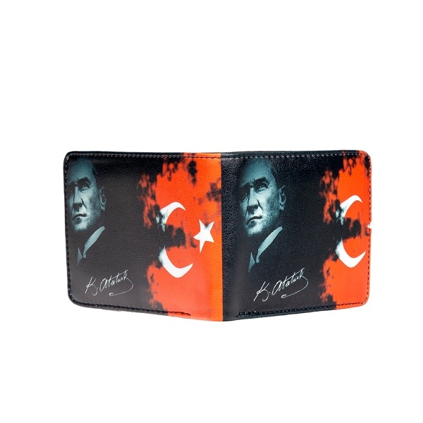 Wholesale Mustafa Kemal Ataturk Printed Men's Wallet