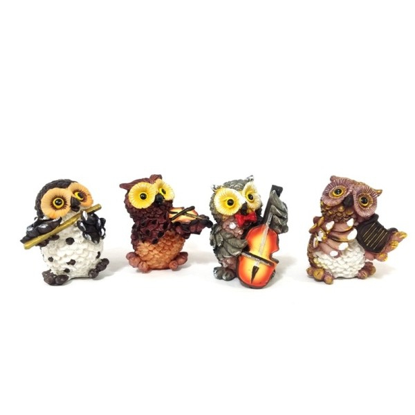 Wholesale Musical Instrument Owl Trinket