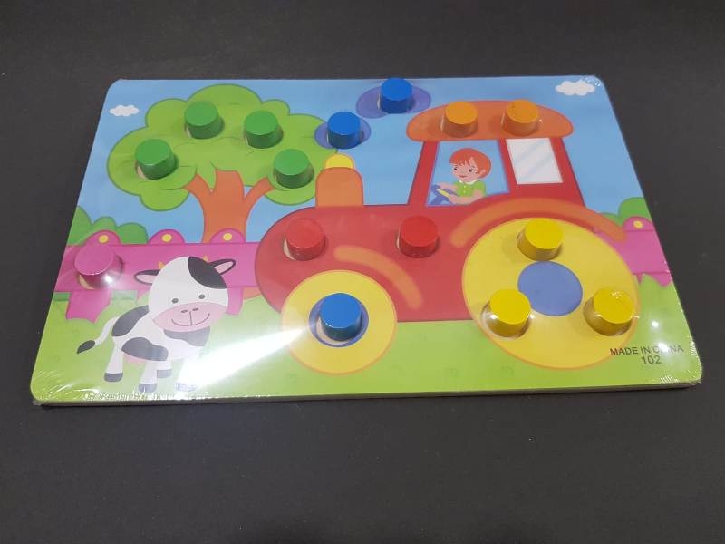 Wholesale Tutorial Wooden Puzzle with Handle