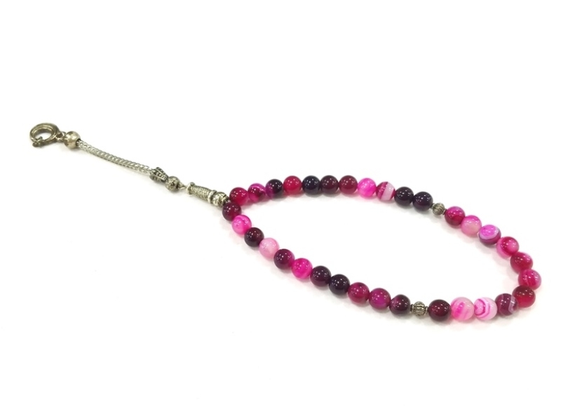 Wholesale Pink Agate Rosary