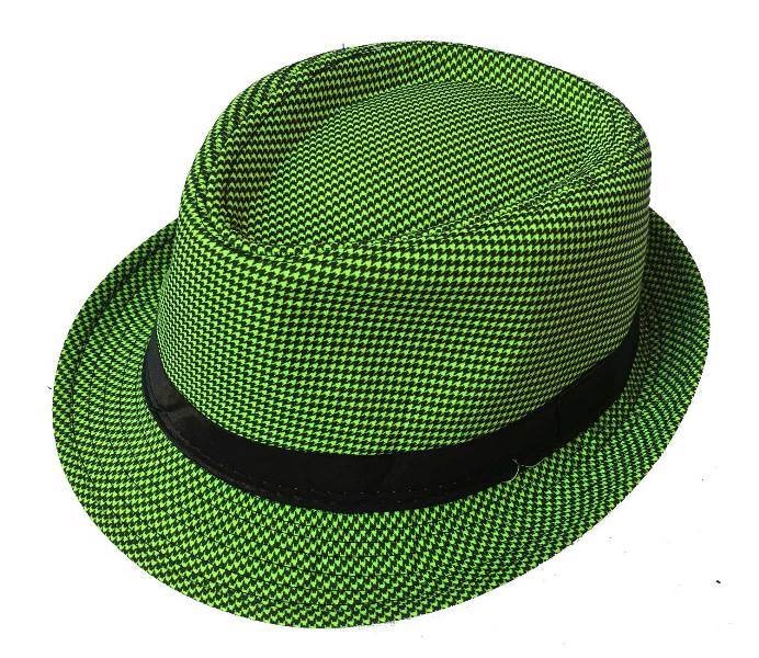 Wholesale Piti Checkered Colorful Fabric Fedora Men's Cap