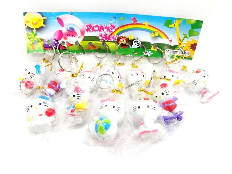 Wholesale Plastic Cat Keychain