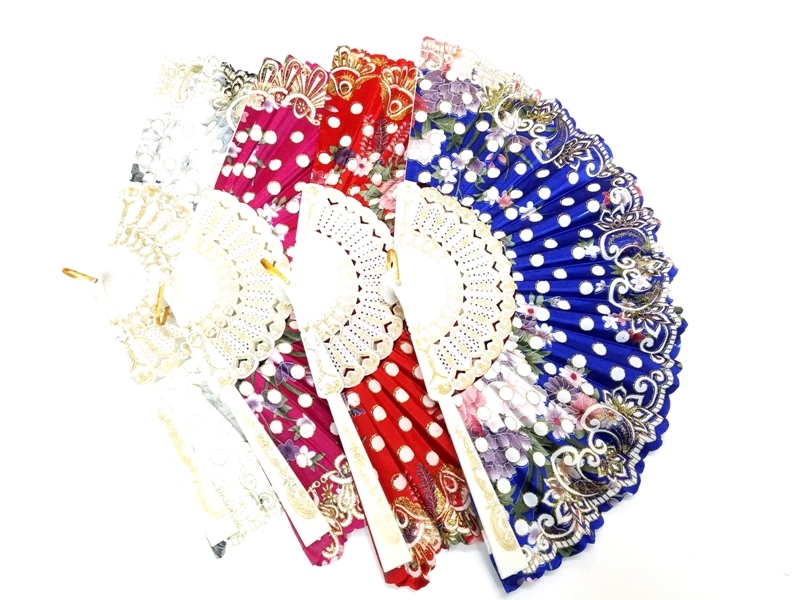 Wholesale Polka Dot Wedding Gift Fan