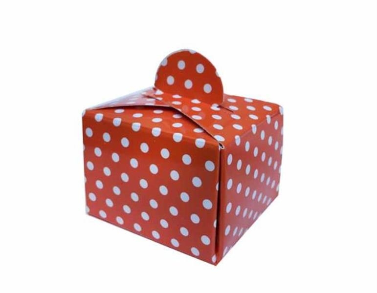 Wholesale Polka Dot Cardboard Box Delight Holder 50 pcs