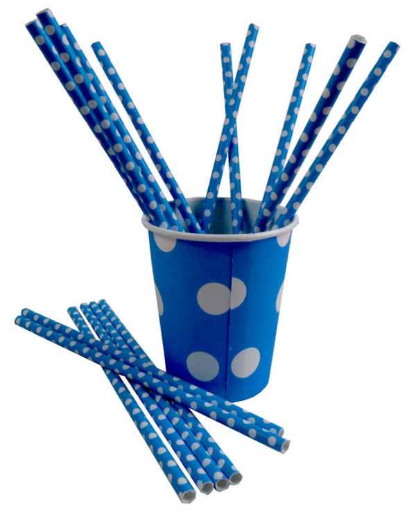 Wholesale Polka Dot Cardboard Straw