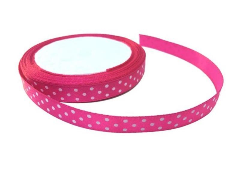 Wholesale Polka Dot Satin Ribbon 1 cm