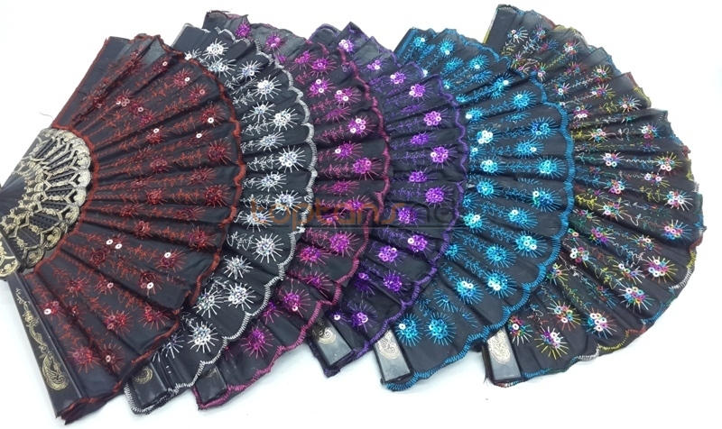 Wholesale Sequin Embroidered Fan