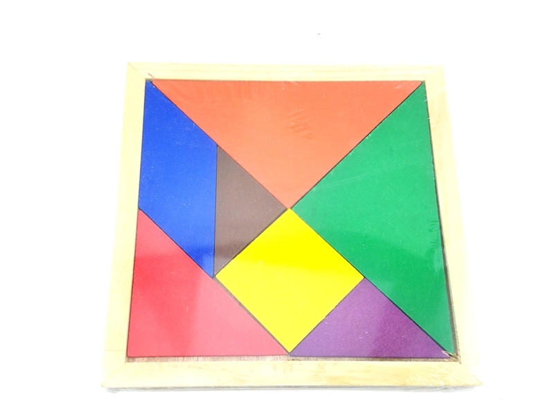 Wholesale Colorful Wood Tangram