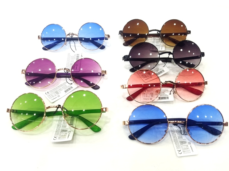 Wholesale Colorful Oval Glass Sunglasses