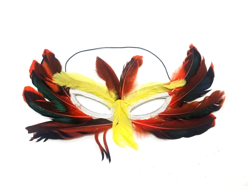 Wholesale Colorful Feather Party Masks