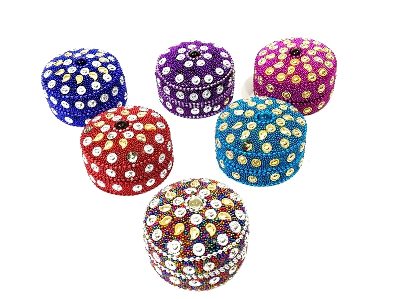 Wholesale Colorful Round Indian Box Wedding Candy Supplies no3