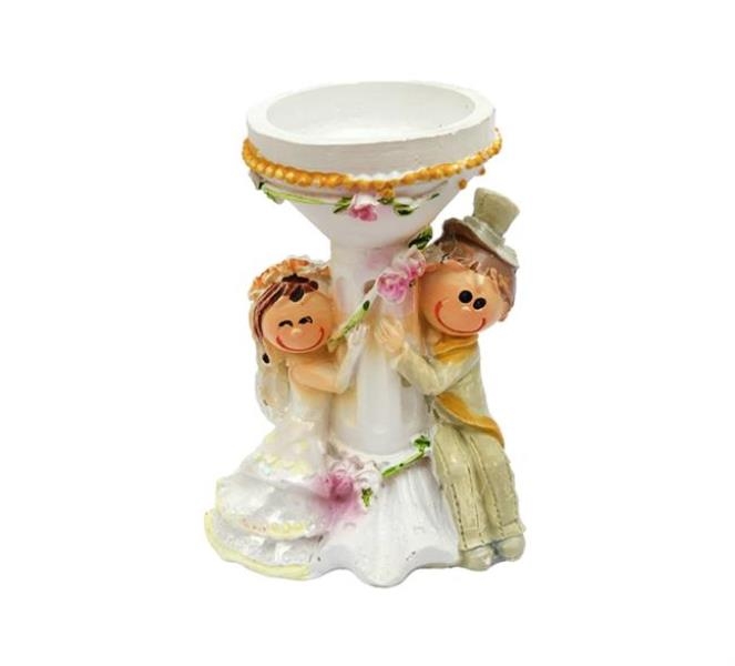 Wholesale Candlestick Bride Groom Wedding Candy Trinket Candle Holder