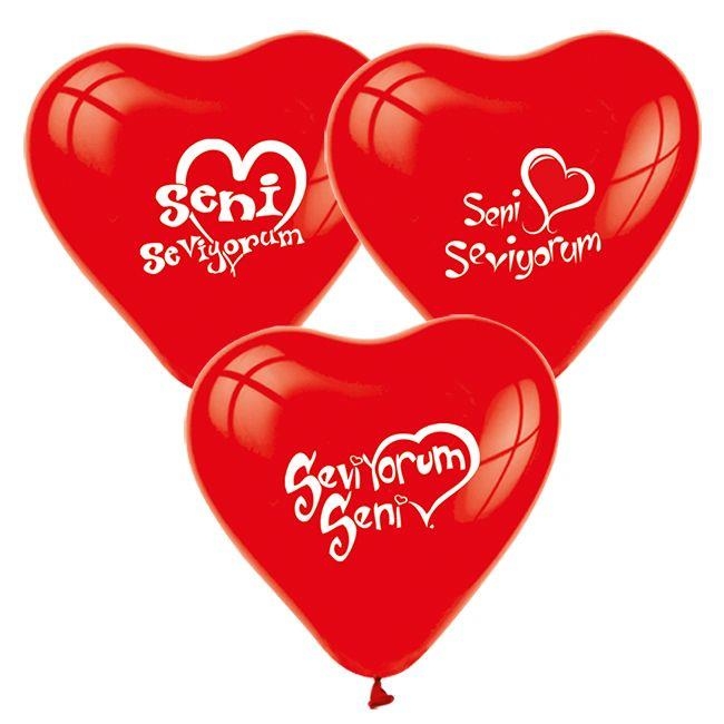 Wholesale I Love You Printed Balloon 100 pcs