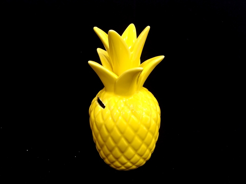 Wholesale Ceramic Pineapple Piggy Bank