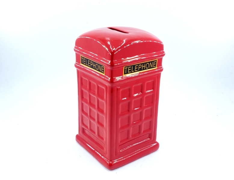 Wholesale Ceramic Phone Booth Piggy Bank