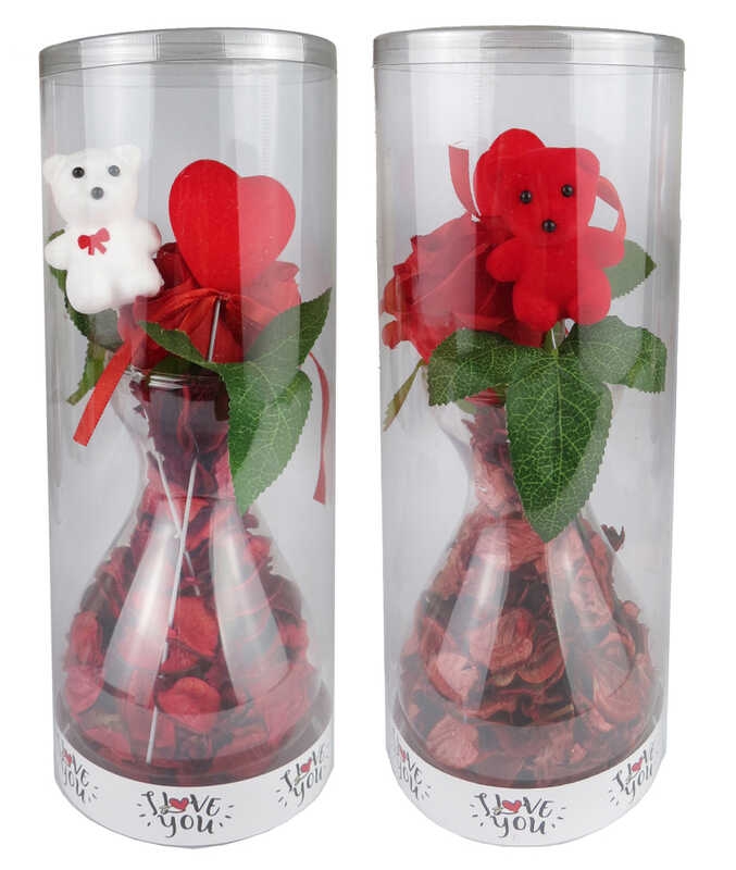 Wholesale Valentine's Day Gift Vase With Bear