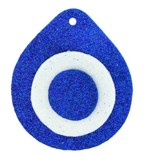 Wholesale Glitter Eva Evil Eye Beads