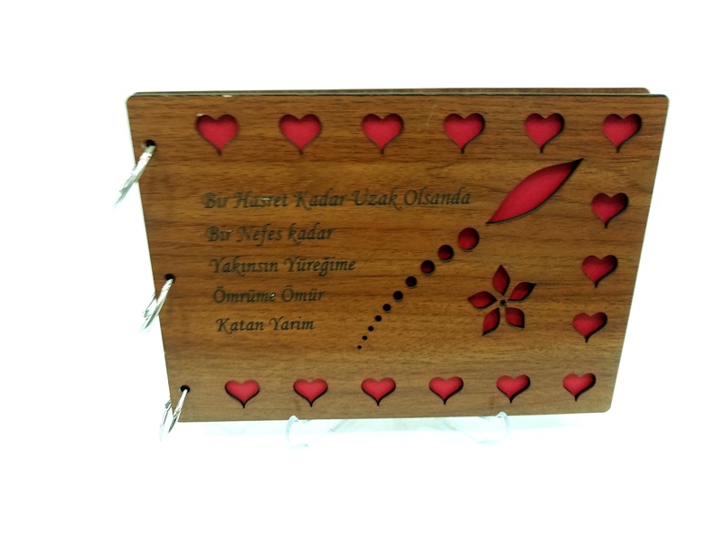 Wholesale Infinite Love Written Wooden Photo Album