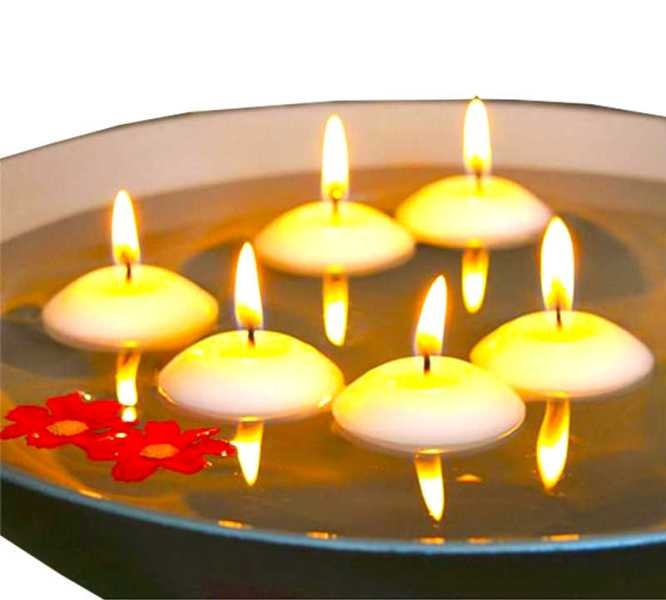 Wholesale Floating Candles 24 Pcs