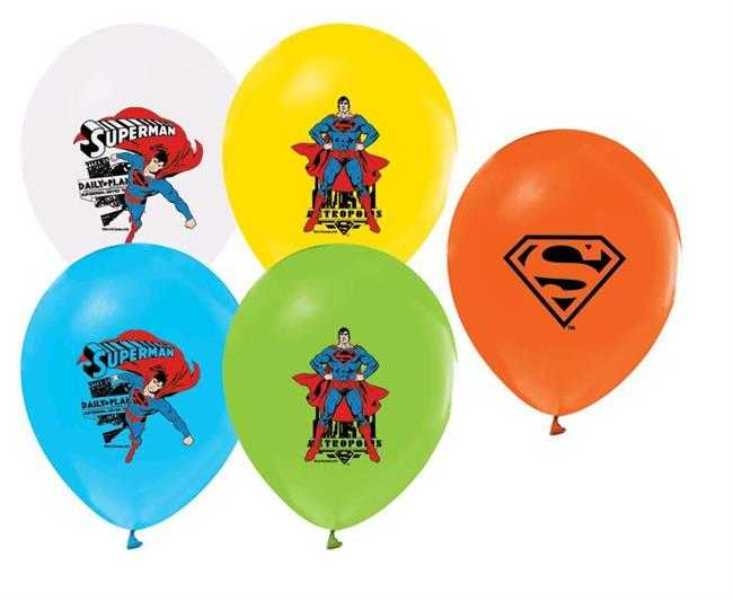 Wholesale Superman Printed Balloon 12 pcs