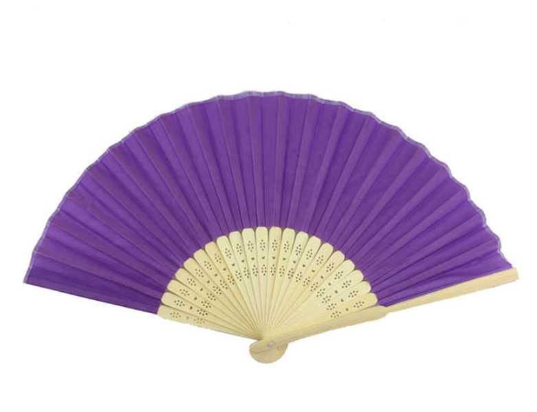 Wholesale Cheap Wood Solid Color Fan