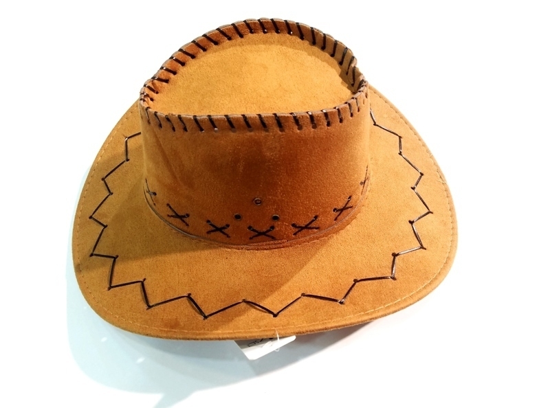 Wholesale Cheap Drawstring Suede Cowboy Hat Small Size