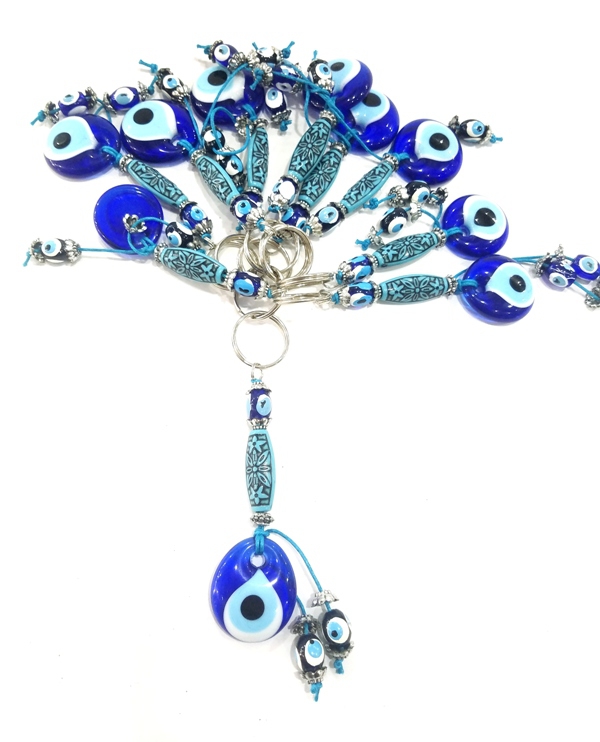 Wholesale Cheap Evil Eye Beads Keychain