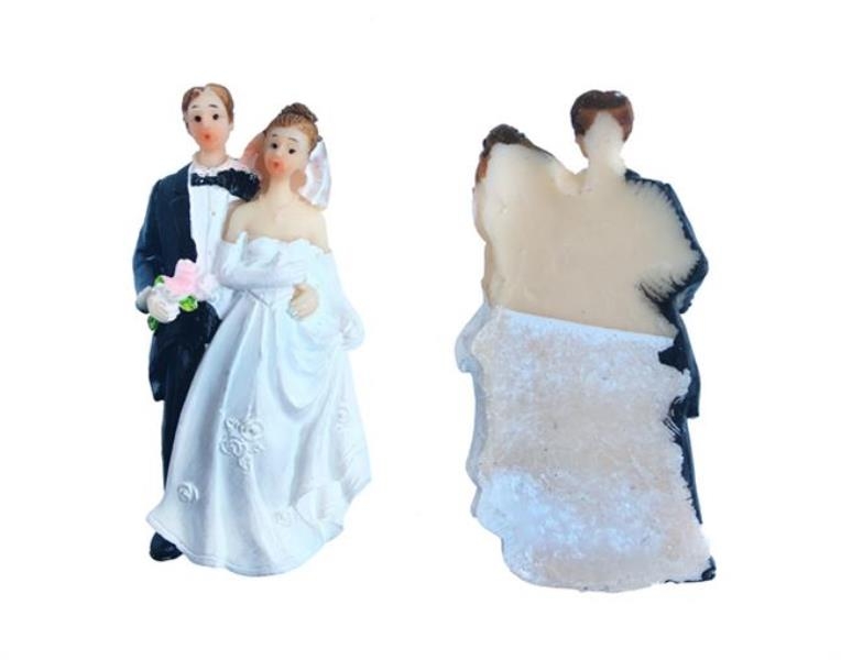 Wholesale Cheap Wedding Candy Material Bride Groom Magnet Trinket