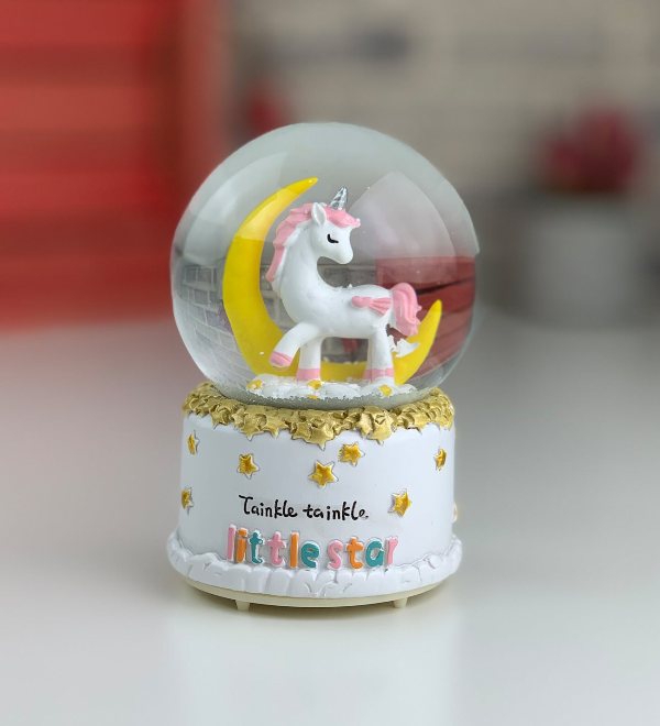 Wholesale Unicorn Snow Globe Medium Size