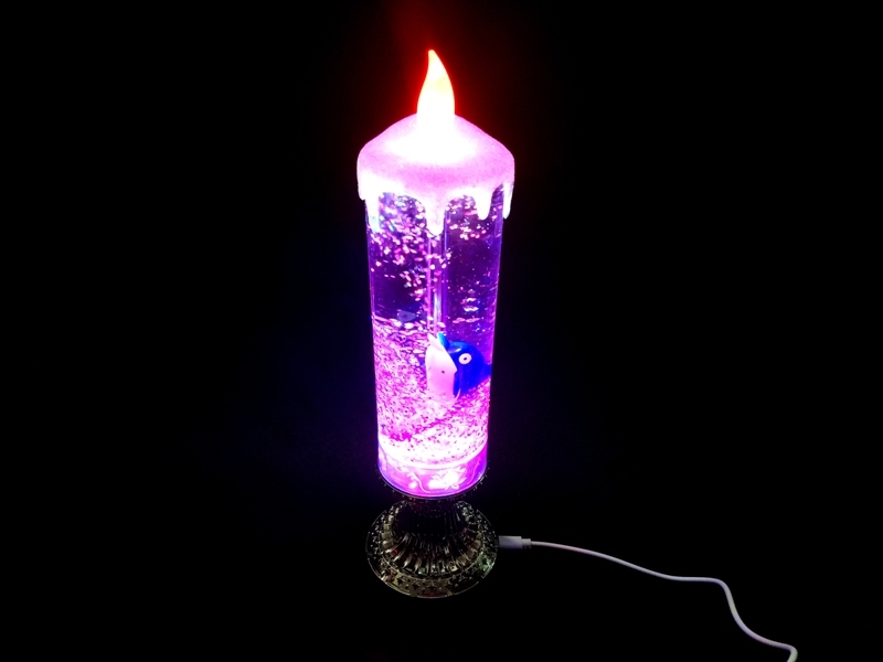 Wholesale USB Wired Color Changing Water Candle