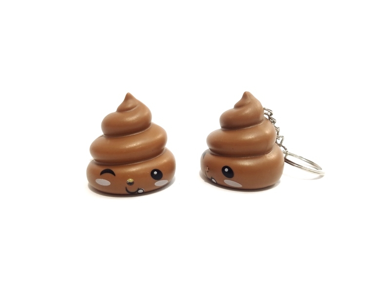 Wholesale Whatsapp Emoji Poop Shaped Keychain