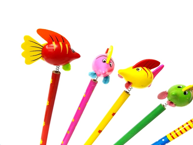 Wholesale Fish Pencil with Spring