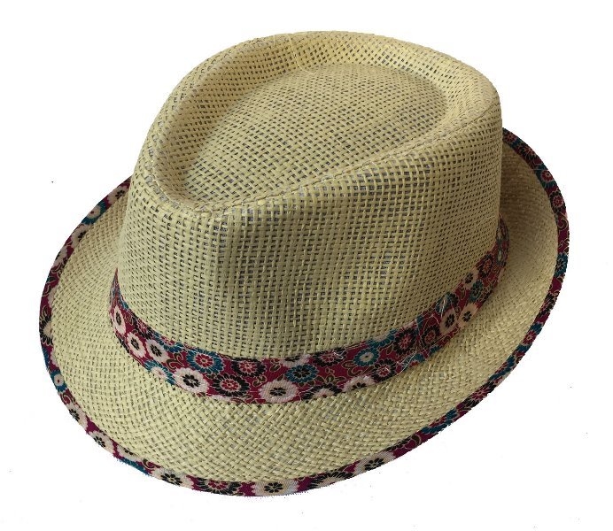 Wholesale Summer Straw Fedora Hat Men Women