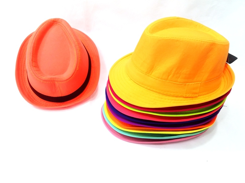 Wholesale Summer Fabric Fedora Kids Hats