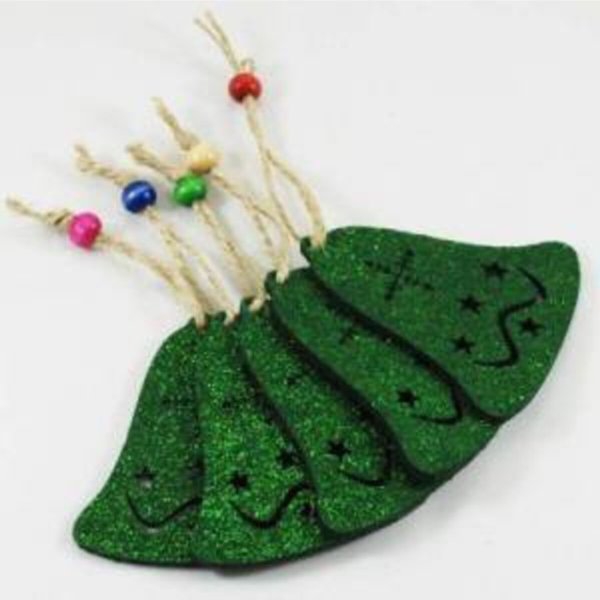 Wholesale Christmas Decorations Felt Bell 5 Pcs