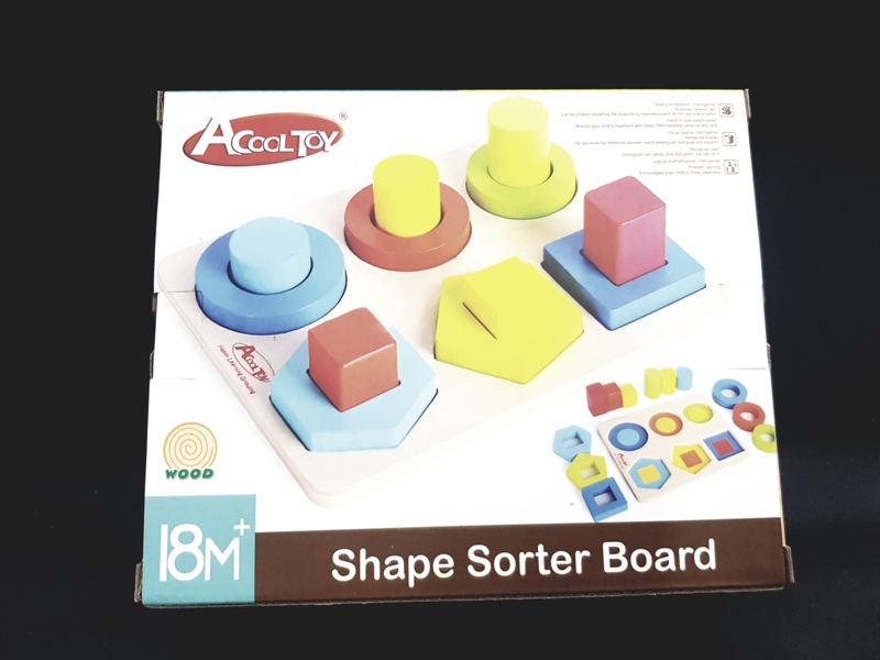 Wholesale Intelligence Builder Toy Geometric Shape Insertion Game