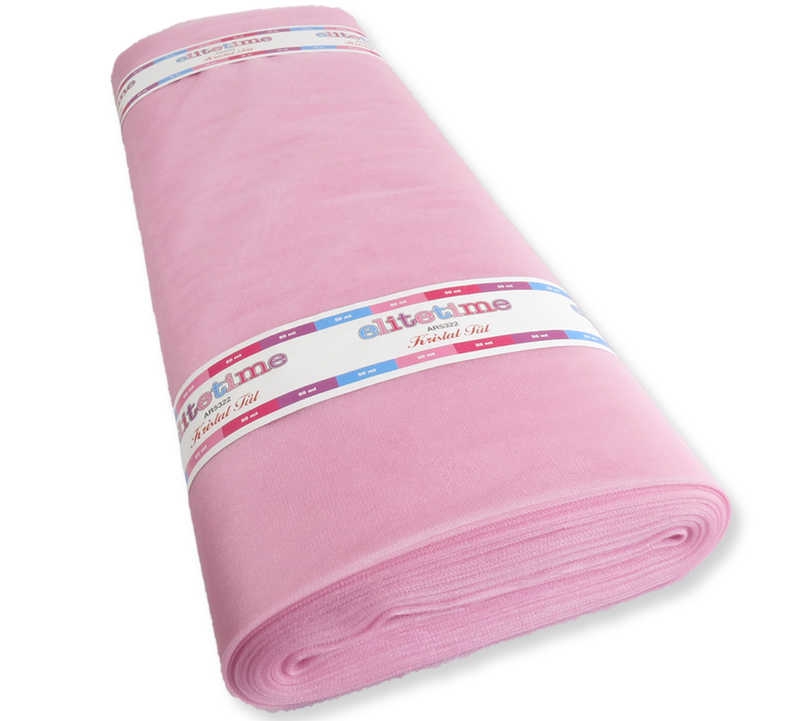 Tulle Crystal 3X50 Mt Pink Pk:1 Kl:10