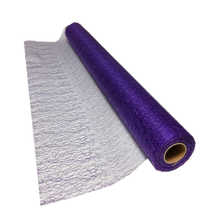 Tulle Spidernet Model Mesh Purple Roll 25Mt P1-30