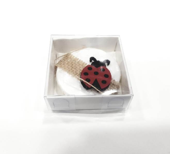 Ladybug Decorated Natural Soap