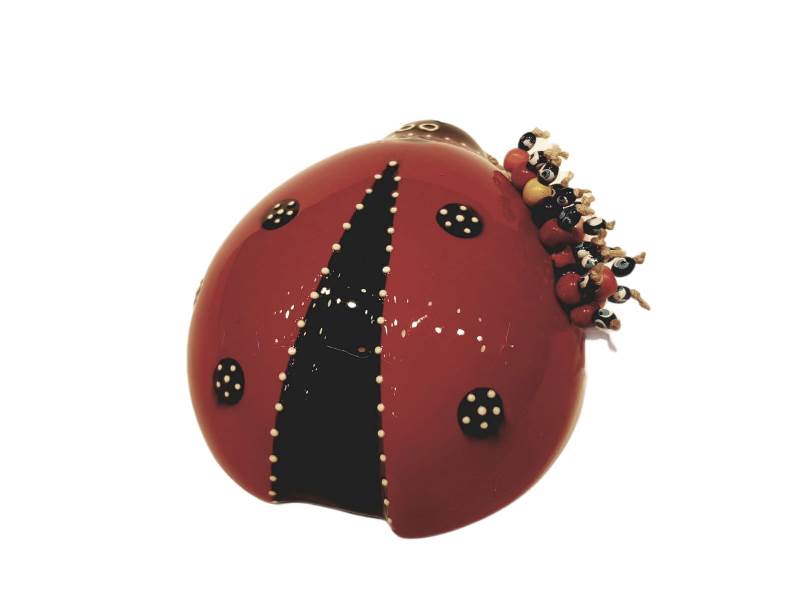 Ladybug Ceramic Ornament