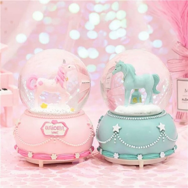 Unicorn Large Size Spray Snow Globe