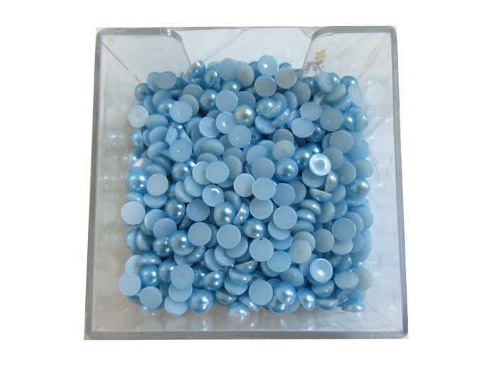 Half Pearl Round Blue 12Mm Pk:680 Ad(250Gr)-80