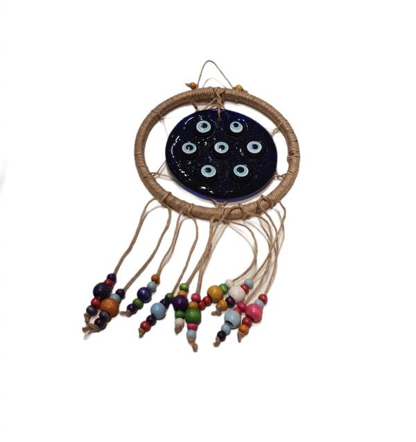 Seven Eyes Evil Eye Beads Circle Dreamcatcher