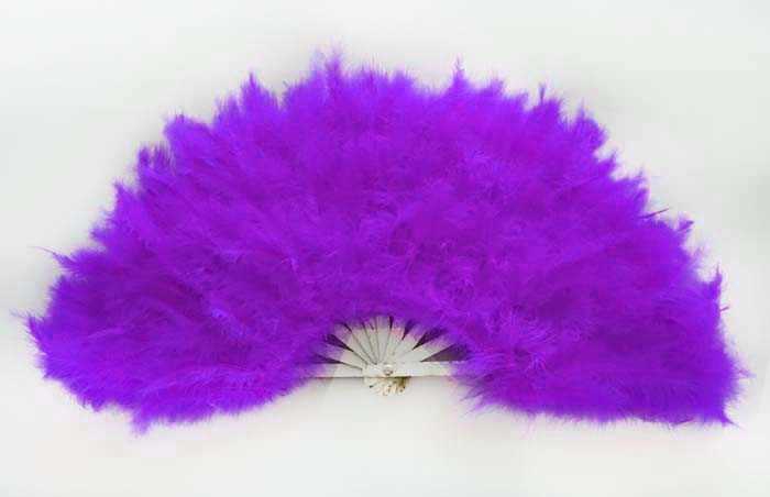 Fan Feather 65X35Cm Purple P:1